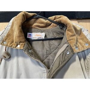 Vintage Ariens Field Stream Beige Hunting Thinsulate Lined Jacket Coat Large‎
